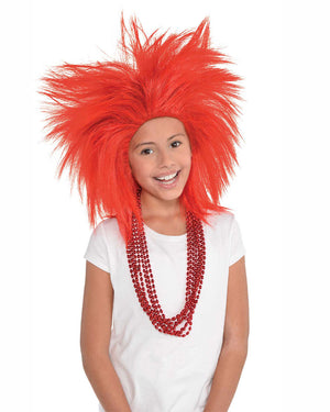 Team Spirit Red Crazy Wig