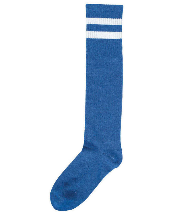 Team Spirit Blue Striped Knee Socks