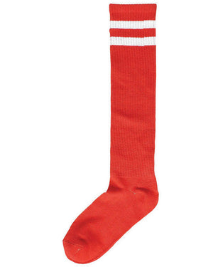 Team Spirit Red Striped Knee Socks