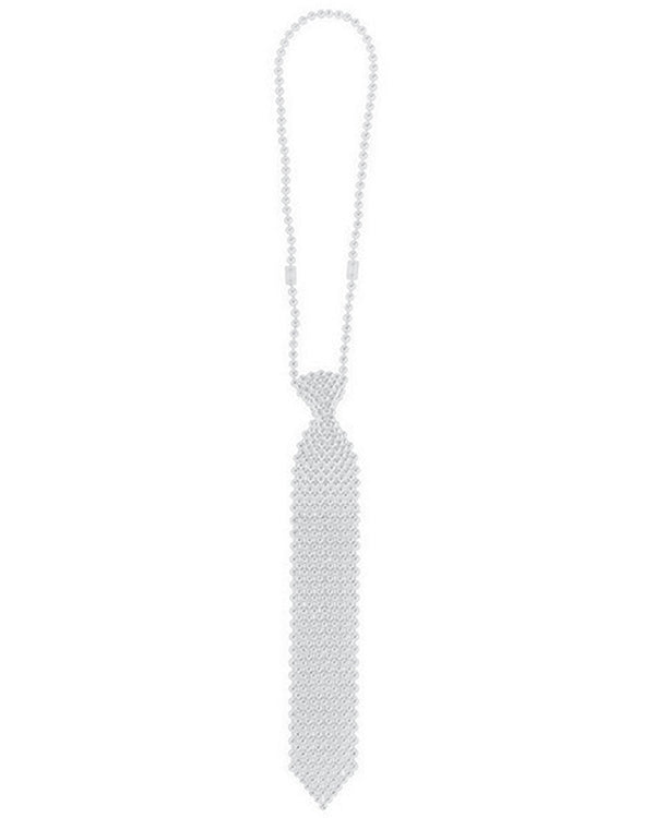 Team Spirit Silver Tie Necklace