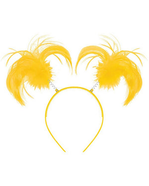 Team Spirit Yellow Ponytail Headbopper