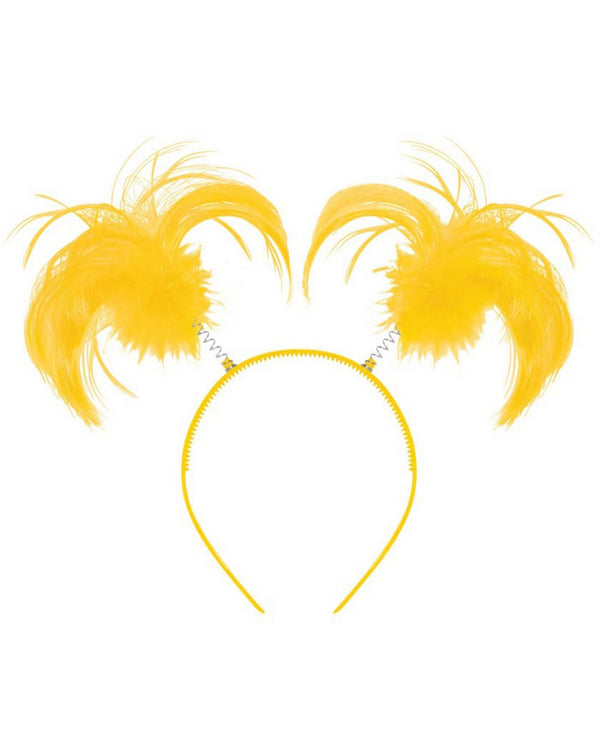 Team Spirit Yellow Ponytail Headbopper