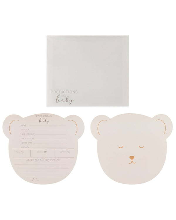 Teddy Bear Baby Shower Advice Cards Pack of 10