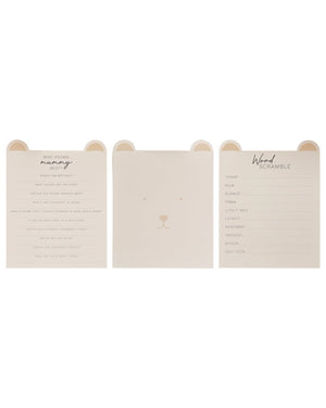 Teddy Bear Baby Shower Games Pack of 20