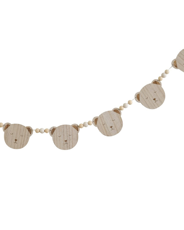 Teddy Bear Wooden Bunting 1.5m