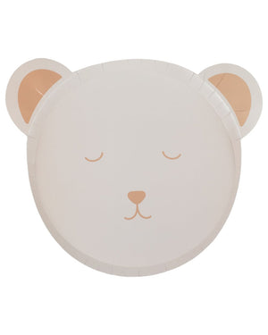Teddy Bear Plates Pack of 8