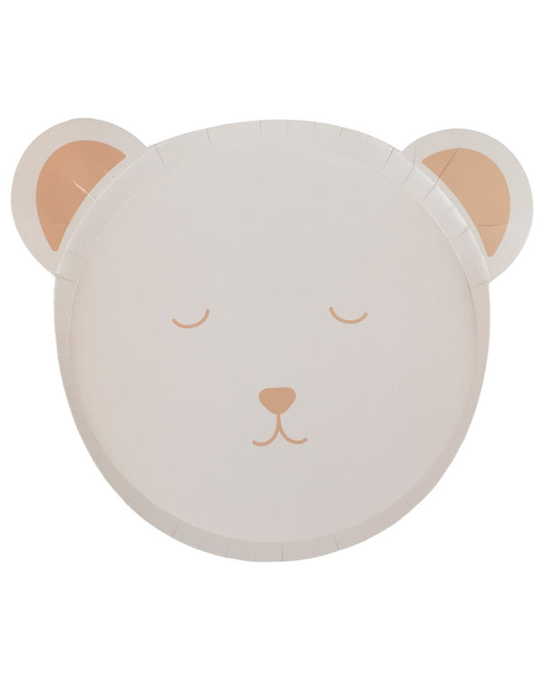 Teddy Bear Plates Pack of 8