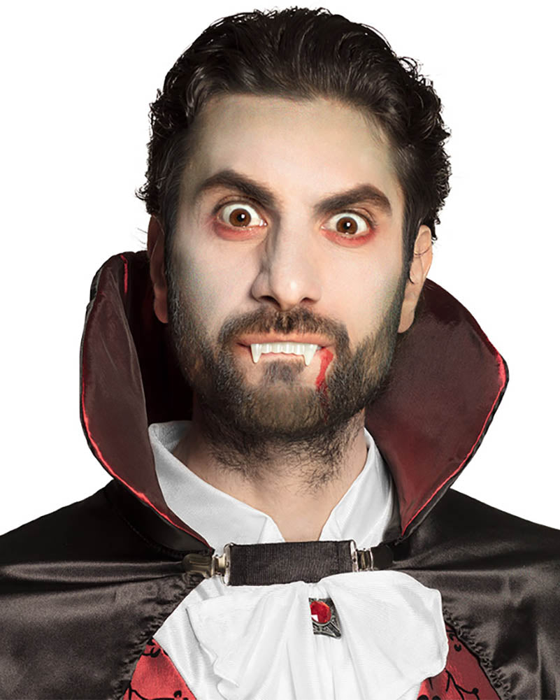 Vampire Teeth with Fake Blood Set For Halloween