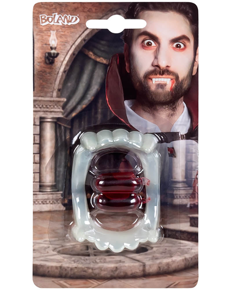 Vampire Teeth with Fake Blood Set For Halloween