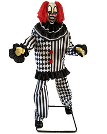 Terrifying Clown Animated Halloween Decoration 1.8m