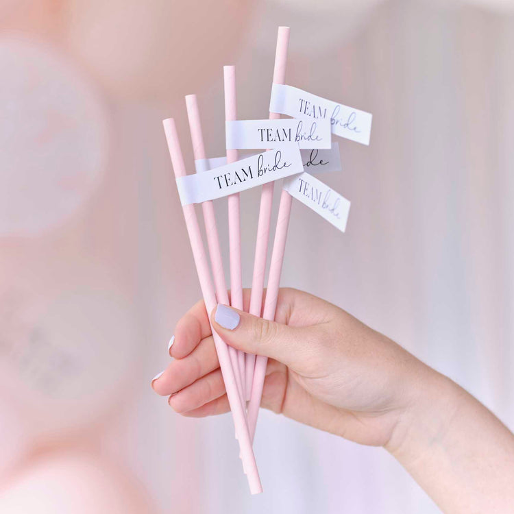 Future Mrs Team Bride Hen Party Paper Straws