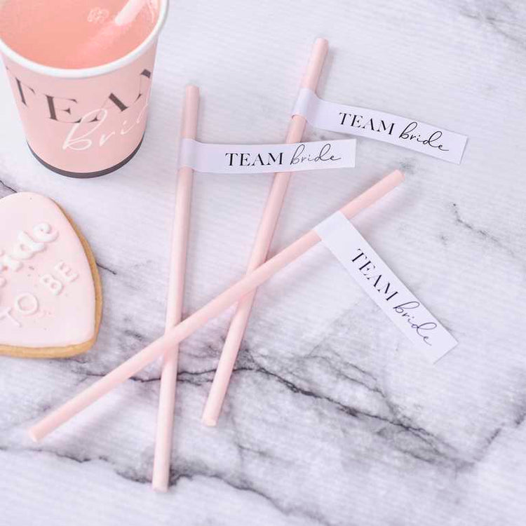 Future Mrs Team Bride Hen Party Paper Straws