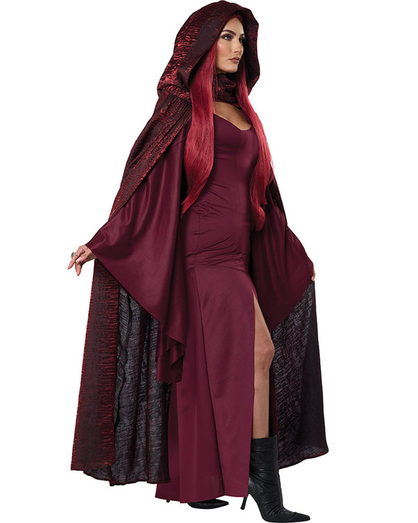 Red Witch Robe The Red Witch Medieval Womens Costume