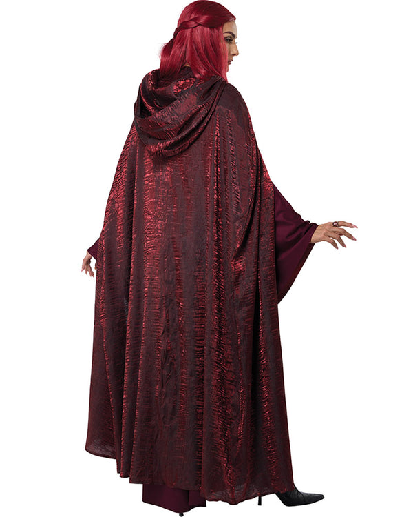 Red Witch Robe The Red Witch Medieval Womens Costume
