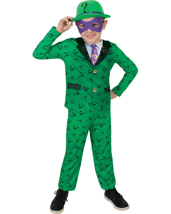 Emo Boy Riddler The Riddler Deluxe Boys Costume