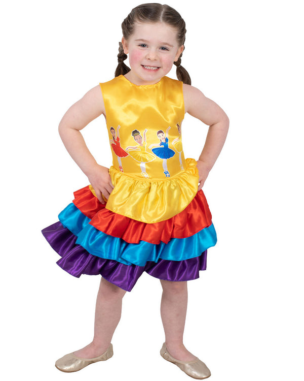The Wiggles Ballerina Multi-Coloured Girls Costume
