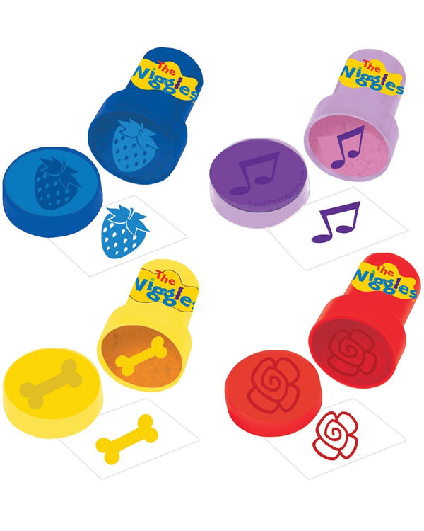 The Wiggles Party Stamps Pack of 4