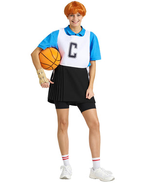 The Hornbag and Shazza Deluxe Wig Iron On and Netball Bib Kit