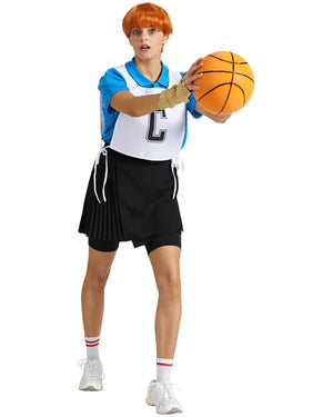 Shazza Deluxe Wig and Netball Bib Set