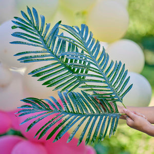Tiki Tropics Palm Leaf Foliage Stems Decoration Kit
