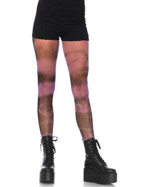 Tie Dye Fishnet Stockings
