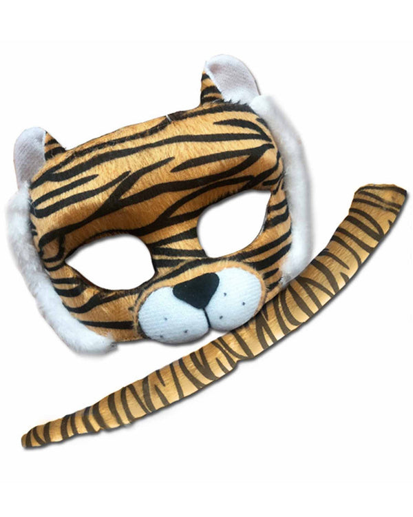 Tiger Animal Mask and Tail Set