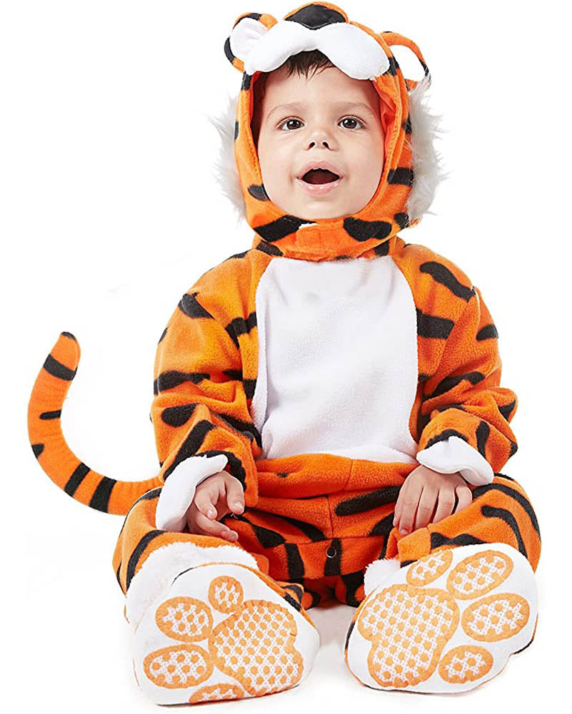 Tiger Toddler Costume with Plush Zebra