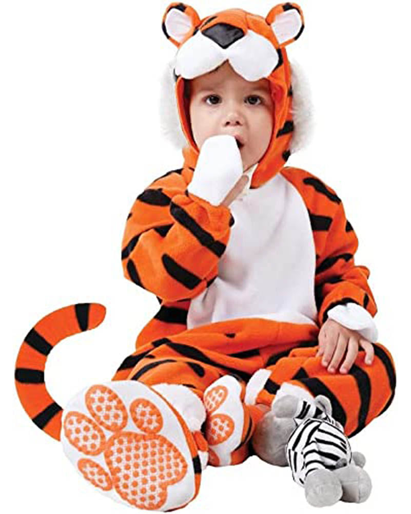 Tiger Toddler Costume with Plush Zebra