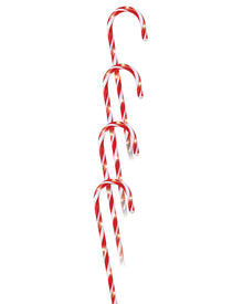 Timer Christmas LED Candy Cane Stakes 58cm Pack of 4