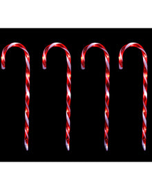 Timer Christmas LED Candy Cane Stakes 58cm Pack of 4
