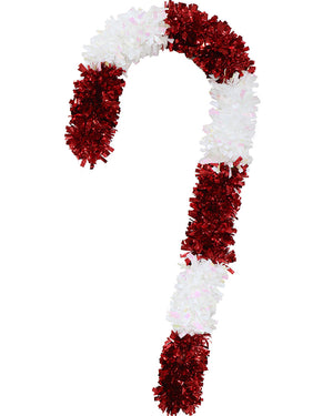 Christmas Tinsel Candy Cane 60cm