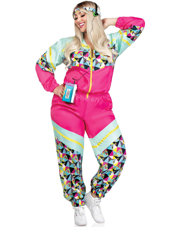 Totally 80s Tracksuit Plus Size Womens Costume