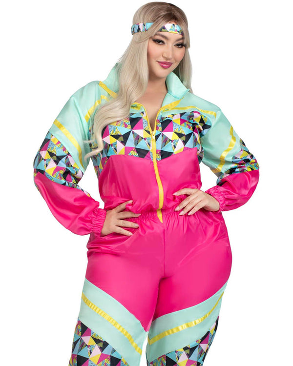 Totally 80s Tracksuit Plus Size Womens Costume