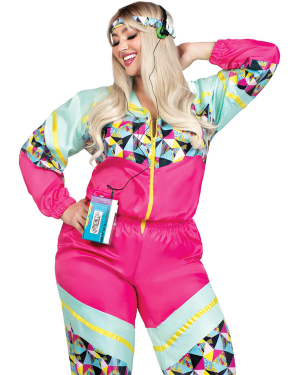 Totally 80s Tracksuit Plus Size Womens Costume