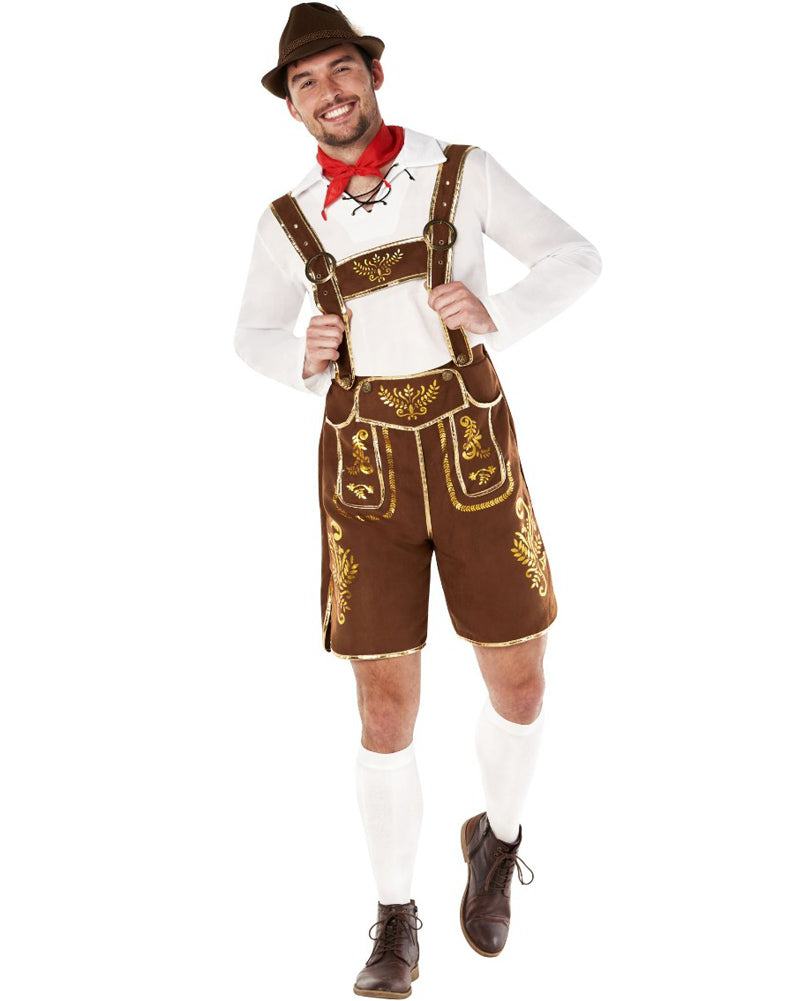 Traditional Lederhosen Mens Costume