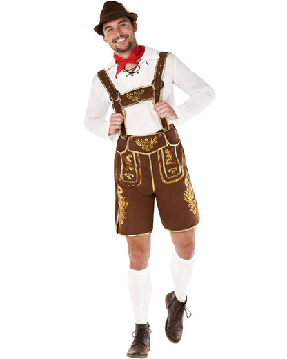 Traditional Lederhosen Mens Costume