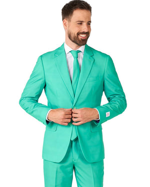 Trendy Turquoise Opposuit Premium Mens Suit