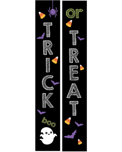 Trick or Treat Halloween Home Door Banners Pack of 2