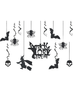 Trick or Treat Hanging Decorations Pack of 13