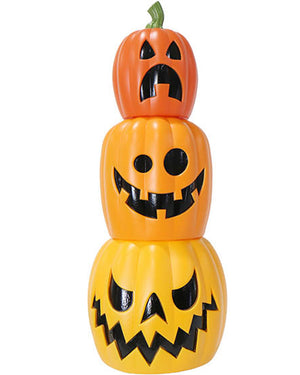 Triple Stacked Pumpkin Decoration 63cm