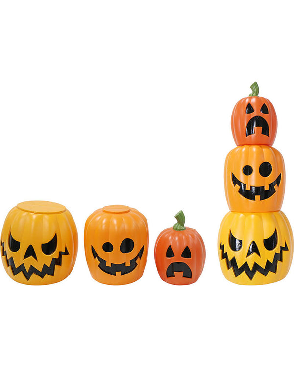 Triple Stacked Pumpkin Decoration 63cm