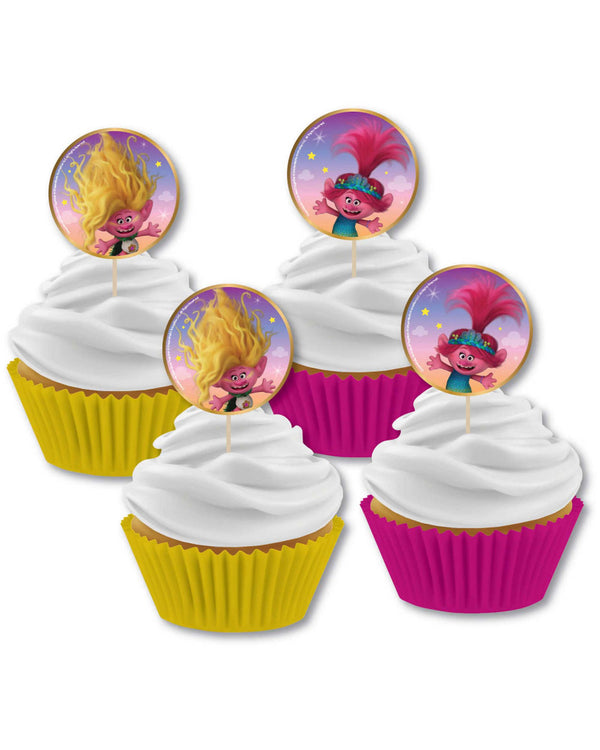 Trolls 3 Band Together Cupcake Pick Set