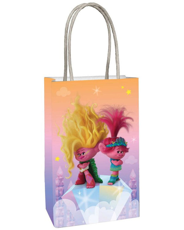 Trolls 3 Band Together Paper Kraft Bags Pack of 8