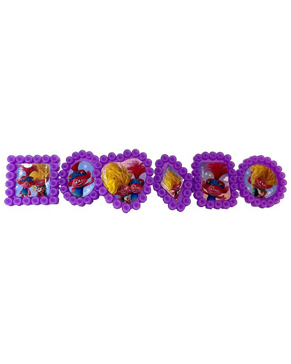 Trolls 3 Band Together Ring Favours Pack of 6