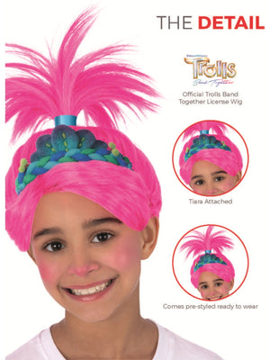 Trolls Band Together Poppy Wig
