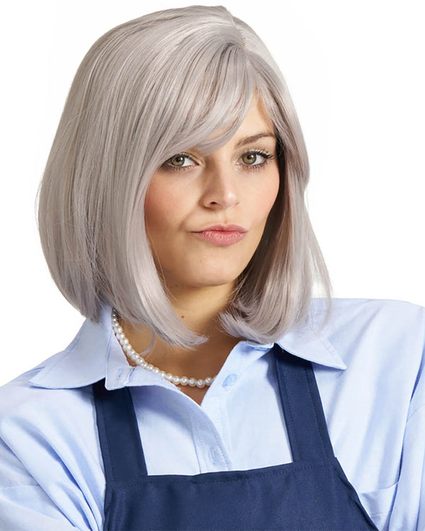 Toity Shop Lady Deluxe Short Grey Wig