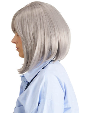 Toity Shop Lady Deluxe Short Grey Wig