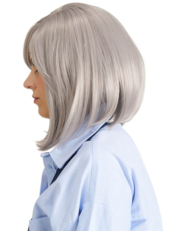 Toity Shop Lady Deluxe Short Grey Wig