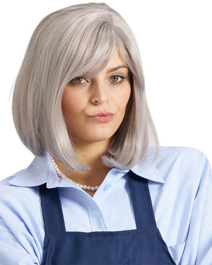 Toity Shop Lady Wig Apron and Necklace Set
