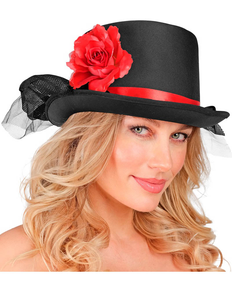 Tulle and Rose Top Hat